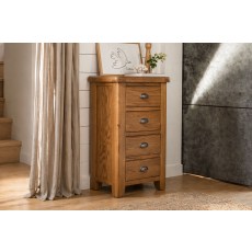 Tewkesbury Smoked Oak 4 Drawer Chest of Drawers Tewkesbury Smoked Oak 4 Drawer Chest of Drawers