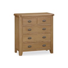 Tewkesbury Smoked Oak 5 Drawer Chest of Drawers Tewkesbury Smoked Oak 5 Drawer Chest of Drawers