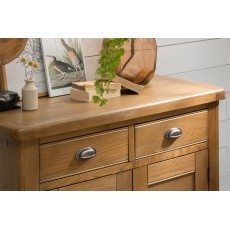 Tewkesbury Smoked Oak Narrow Sideboard Tewkesbury Smoked Oak Narrow Sideboard