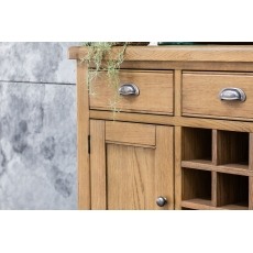 Tewkesbury Smoked Oak Wide Sideboard Tewkesbury Smoked Oak Wide Sideboard