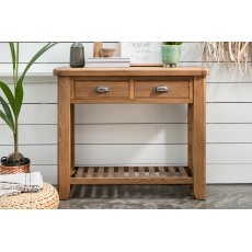 Tewkesbury Smoked Oak Console Table Tewkesbury Smoked Oak Console Table