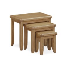 Tewkesbury Smoked Oak Nest of Tables Tewkesbury Smoked Oak Nest of Tables