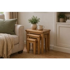 Tewkesbury Smoked Oak Nest of Tables Tewkesbury Smoked Oak Nest of Tables
