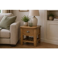 Tewkesbury Smoked Oak Lamp Table Tewkesbury Smoked Oak Lamp Table