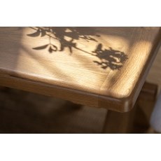 Tewkesbury Smoked Oak Cross-Leg 200-250cm Ext Dining Table Set with x6 Cross Back Chairs & Bench Tewkesbury Smoked Oak Cross-Leg 200-250cm Ext Dining Table Set with x6 Cross Back Chairs & Bench