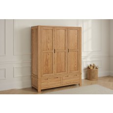 Bergen Oak Triple Wardrobe Bergen Oak Triple Wardrobe