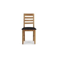 Bergen Oak Dining Chair with Victoria Steel Seat (Pair) Bergen Oak Dining Chair with Victoria Steel Seat (Pair)