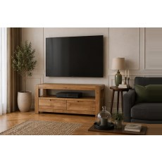 Bergen Oak 110cm Small TV Unit Bergen Oak 110cm Small TV Unit