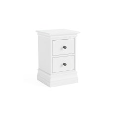 Bordeaux Painted White Narrow Bedside Table Bordeaux Painted White Narrow Bedside Table