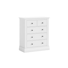 Bordeaux Painted White 2 Over 3 Chest Of Drawers Bordeaux Painted White 2 Over 3 Chest Of Drawers