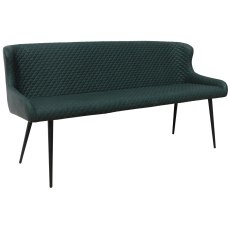 Heron Industrial Bench in Bottle Green PU Heron Industrial Bench in Bottle Green PU