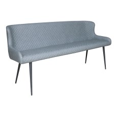 Heron Industrial Bench in Slate Grey PU Heron Industrial Bench in Slate Grey PU