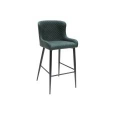 Heron Industrial Bar Stool in Bottle Green PU Heron Industrial Bar Stool in Bottle Green PU