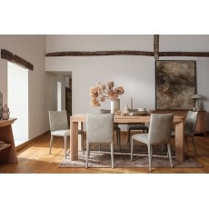 CLEARANCE - Tivoli Reclaimed Wood 160-200cm Ext Dining Table Set with Lucas Chairs CLEARANCE - Tivoli Reclaimed Wood 160-200cm Ext Dining Table Set with Lucas Chairs