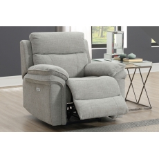 Harrow Chair Electric Recliner in Light Grey