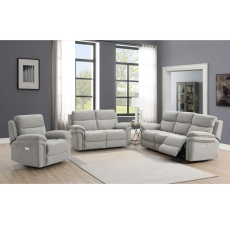 Harrow Chair Electric Recliner in Light Grey