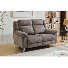 Monroe Fabric 2 Seater Recliner Sofa in Stone Monroe Fabric 2 Seater Recliner Sofa in Stone
