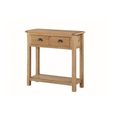 Kilmore Oak 2 Drawer Hall Console Table Kilmore Oak 2 Drawer Hall Console Table