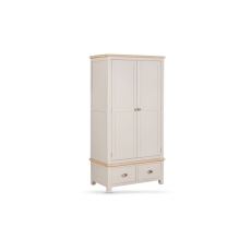 Windermere Painted Oyster Grey Oak Double Wardrobe