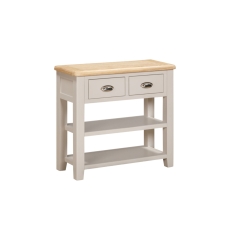 Windermere Painted Oyster Grey Oak 2 Drawer Console Table Windermere Painted Oyster Grey Oak 2 Drawer Console Table