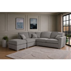 Fantasy L Shape Corner Chaise Sofa With Standard Back