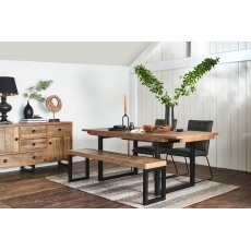Nixon Reclaimed Wood 180cm-240cm Extending Dining Table