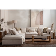 Zen Modular Natural Chenille Corner Section