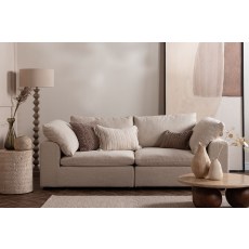 Zen Modular Natural Chenille 2 Seater Sofa