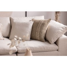 Zen Modular Natural Chenille 3 Seater Sofa