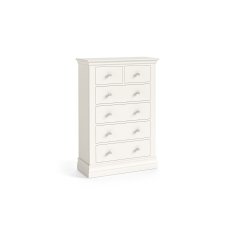 Burgundy Painted Coconut Milk 2 Over 4 Chest of Drawers