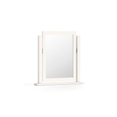 Burgundy Painted Coconut Milk Dressing Table Vanity Mirror