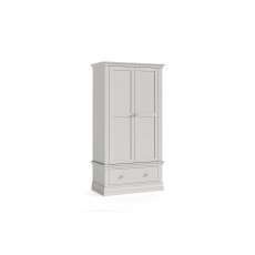 Burgundy Painted Light Grey Gents Wardrobe
