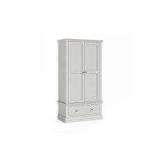 Burgundy Painted Light Grey Gents Wardrobe