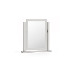 Burgundy Painted Light Grey Dressing Table Vanity Mirror