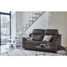 G Plan Firth Leather 3 Seater Recliner Sofa