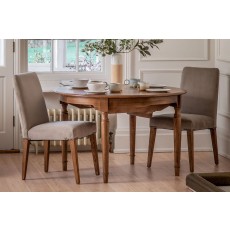 Gallery Direct Highgrove Dove Velvet Dining Chairs (Pair)