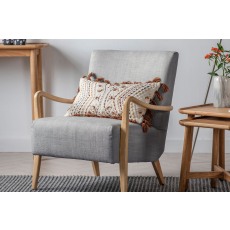 Gallery Direct Chedworth Armchair in Charcoal Fabric