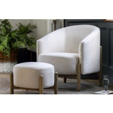 Gallery Direct Tindon Armchair in Natural Fabric Gallery Direct Tindon Armchair in Natural Fabric