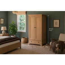 Gallery Direct Malvern Natural Oak Wardrobe Gallery Direct Malvern Natural Oak Wardrobe