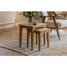 Gallery Direct Malvern Natural Oak Nest Of Tables Gallery Direct Malvern Natural Oak Nest Of Tables