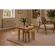 Gallery Direct Malvern Natural Oak Nest Of Tables Gallery Direct Malvern Natural Oak Nest Of Tables
