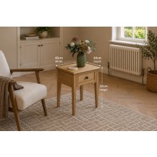 Gallery Direct Malvern Natural Oak 1 Drawer Side Table Gallery Direct Malvern Natural Oak 1 Drawer Side Table