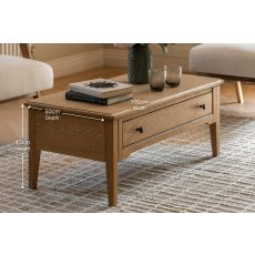 Gallery Direct Malvern Natural Oak 1 Drawer Coffee Table Gallery Direct Malvern Natural Oak 1 Drawer Coffee Table
