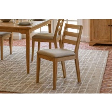 Gallery Direct Malvern Natural Oak Dining Chairs (Pair) Gallery Direct Malvern Natural Oak Dining Chairs (Pair)