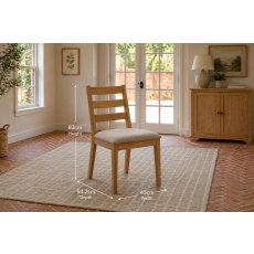 Gallery Direct Malvern Natural Oak Dining Chairs (Pair) Gallery Direct Malvern Natural Oak Dining Chairs (Pair)