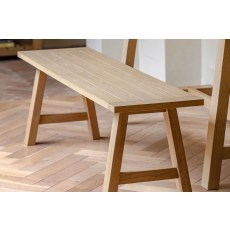 Gallery Direct Eton Natural Trestle Dining Bench Gallery Direct Eton Natural Trestle Dining Bench
