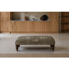 Tetrad Heritage Jacaranda Bagru Curved Plain Top Stool Tetrad Heritage Jacaranda Bagru Curved Plain Top Stool