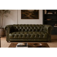 Buckland Chesterfield 2.5 Seater Sofa with Buttoned Back and Seat Cushions
