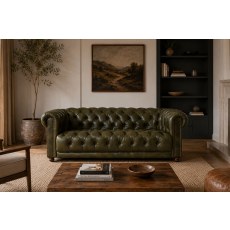 Buckland Chesterfield 2.5 Seater Sofa with Buttoned Back and Seat Cushions