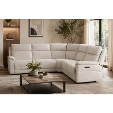 Downtown 6 Seater Corner Sofa with Power Recliner and Headrest